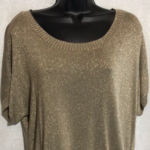 Sparkly Gold short sleeve top 🥰